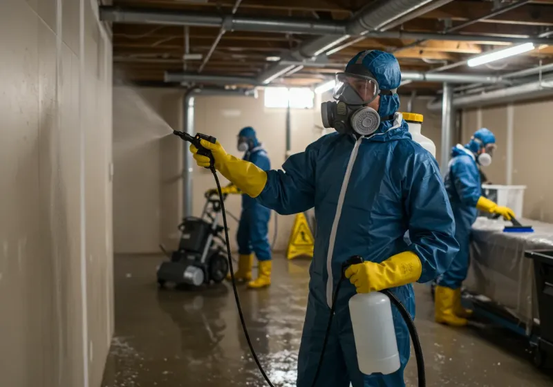 Basement Sanitization and Antimicrobial Treatment process in Saint Gabriel, LA